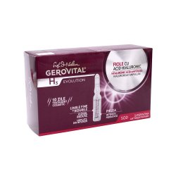 Fiole cu acid hialuronic Gerovital H3 Evolution, 10 fiole x 2 ml, Farmec