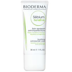 Fluid calmant și hidratant pentru pielea acneică Sebium Sensitive, 30 ml, Bioderma