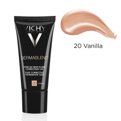 Fond de ten corector cu acoperire 16 ore DermaBlend, Nuanța 20 Vanilla, 30 ml, Vichy