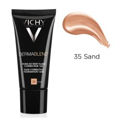 Fond de ten corector cu acoperire 16 ore DermaBlend, Nuanța 35 Sand, 30 ml, Vichy