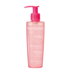 Gel spumant calmant și hidratant Sensibio, 200 ml, Bioderma