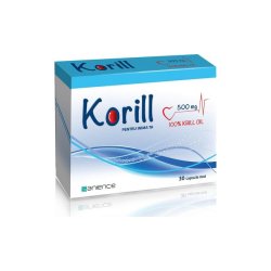 Korill ulei pur de krill 500 mg, 30 capsule, Sanience