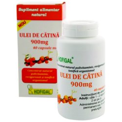 Ulei de cătină 900 mg, 40 capsule, Hofigal