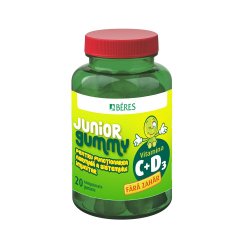 Vitamina C + D3 Junior Gummy, 20 comprimate gumate, Beres Pharmaceuticals.. image