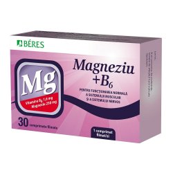Magneziu + B6, 30 comprimate, Beres Pharmaceuticals Co image