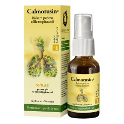 Spray pentru gât cu propolis și mentă Calmotusin, 20 ml, Dacia Plant