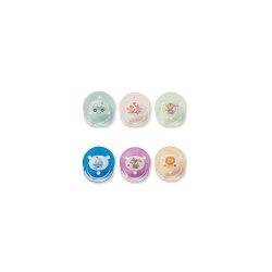 Suzeta din silicon cu inel rotund si forma naturala, 2 bucati, 0-18 luni, 26210, Baby Nova
