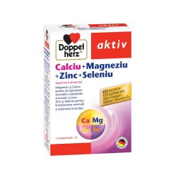 Calciu Magneziu Zinc Seleniu, 30 comprimate, Doppelherz