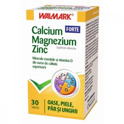 Calcium Magneziu Zinc Forte, 30 tablete, Walmark