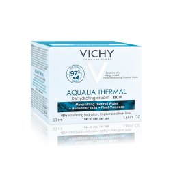 Cremă hidratantă pentru ten uscat și foarte uscat Aqualia Thermal Rich, 50 ml, Vichy