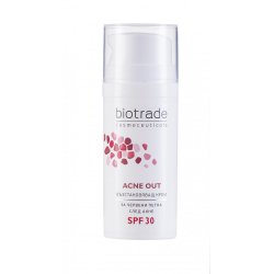 Crema reparatoare cu SPF 30 Acne Out, 30 ml, Biotrade