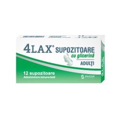Supozitoare cu glicerina pentru adulti 4Lax, 12 bucati, Solacium..