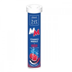 Vitamine și minerale + Ginseng, 24 comprimate efervescente, Zdrovit