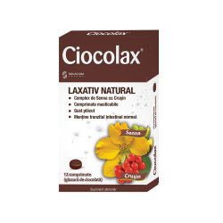 Ciocolax laxativ natural, 12 comprimate, Solacium Pharma