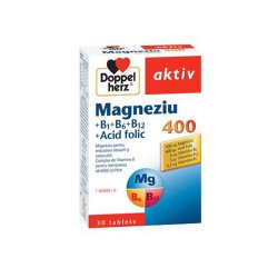Magnesium 400 Doppelherz + Acid folic + Vitamina B6, 30 tablete,..