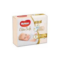 Scutece Elite Soft nr 2, 4-6kg, 24 buc, Huggies
