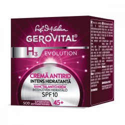 Cremă antirid intens hidratanta 45+ SPF10 Gerovital H3 Evolution, 50 ml, Farmec