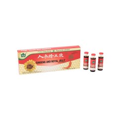 Ginseng și Royal Jelly, 10 fiole, Yongkang International China