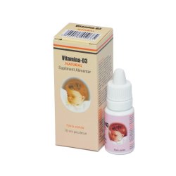 Picaturi cu Vitamina D3 Natural, 10 ml, Natural Pharmaceuticals