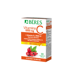 Vitamina C 1000 mg plus Vitamina D3 2000UI, Retard, 30 comprimate,..