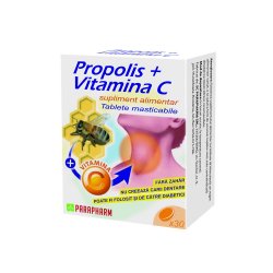 Propolis + Vitamina C, 30 tablete, Parapharm