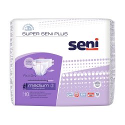 Scutece cu sistem închis Super Seni Plus, Medium, 10 bucati, Tzmo Sa