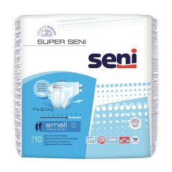 Scutece cu sistem închis Super Seni, Small, 10 bucati, Tzmo Sa