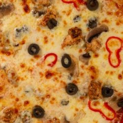 Pizza Pollo e funghi Family image
