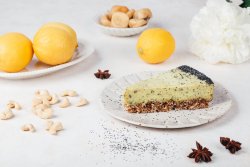 Gluten free raw lemon chia cake image
