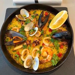 Seafood and Saffron Paella image