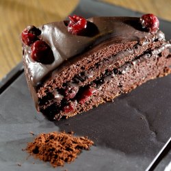Tort cu ciocolată și vișine /Torta al cioccolato e ciliegie image