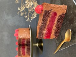 Chocolate sponge cake image