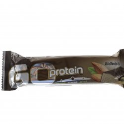 Baton proteic ciocolată marțipan BIOTECH 80g MPL image