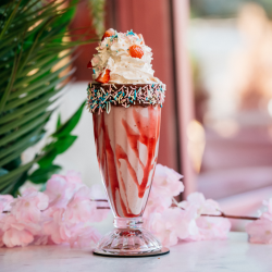Strawberry milkshake image