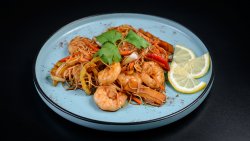 Spaghete prăjte cu creveți image