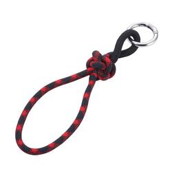 Breloc - Rope with Knot - Black and Red