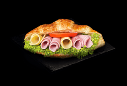 Croissant jambon fromage image
