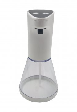 Dozator automat de săpun cu senzor Well, 480ml, alb/negru