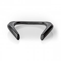 Boxă portabilă pe gât Nedis, Bluetooth, 2x 4.5W, redare până la 6 ore, negru