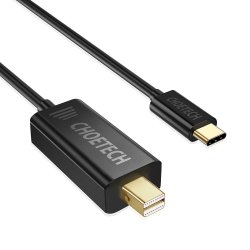 Cablu USB-C - Mini Displayport Choetech XCM-1501, 1.5m, negru