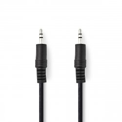 Cablu audio stereo Nedis 3.5mm tată- 3.5mm tată, 1.5m, negru
