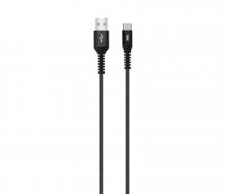 Cablu de date și încărcare USB-C, 1m, Well, negru