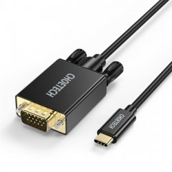 Cablu USB-C - VGA Choetech XCV-1801, 1.8m, negru