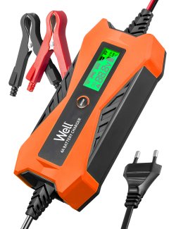 Redresor baterie auto Well 6V 2A, 12V 4A