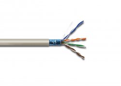 Cablu FTP cat.5e, 8 fire din cupru 0.50mm, 1ml, Well