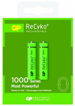 Acumulator AAA (R3) GP NiMH Recyko+ 1000mAh 2 buc/blister