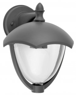 Aplică perete exterior Well Venezia E27 60W IP44 gri închis
