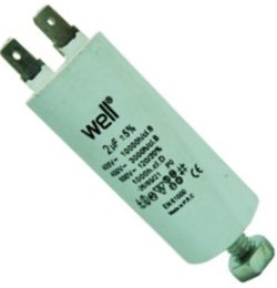 Condensator pornire motor 400V 12uF cu pin, Well