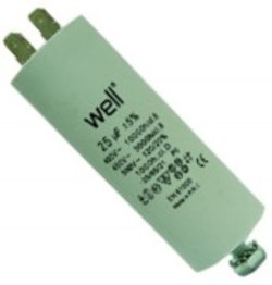 Condensator pornire motor 400V 25uF cu pin, Well