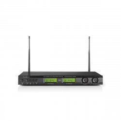 Sistem de microfoane wireless, 16-canale, 2 microfoane incluse, redare până la 6 ore, Nedis